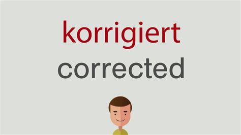 korrigiert auf englisch